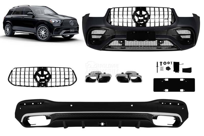 Body kit AMG 63 W167 za Mercedes Benz GLE 350, GLE 250, GLE 63 AMG ... od 2020. do 2023. god.