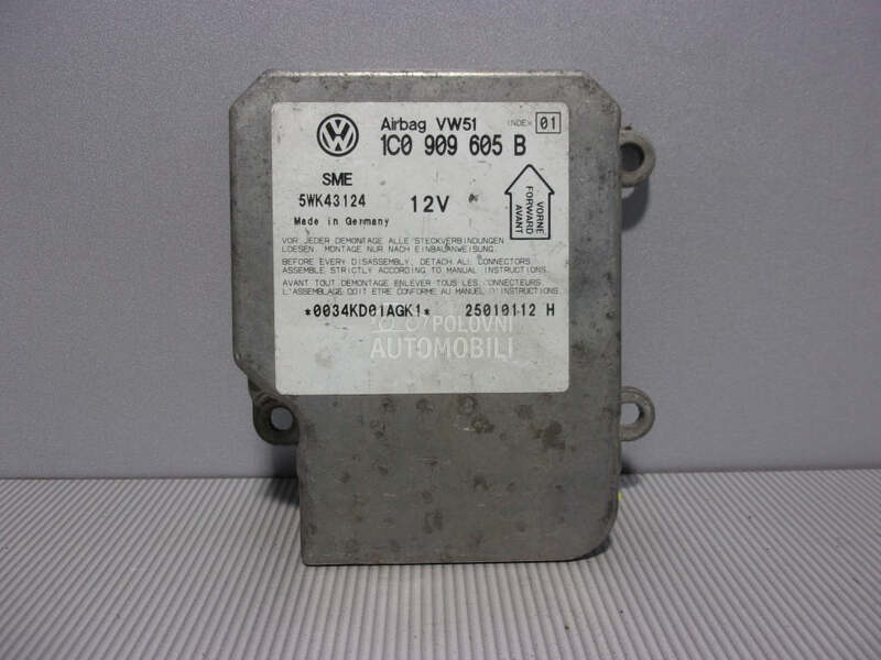 ELEKTRONIKA AIRBAGA za Volkswagen Passat B5