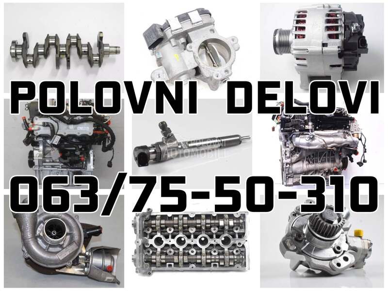 1.9 dCi Ostali delovi za Renault Kangoo, Megane, Scenic od 2002. do 2010. god.