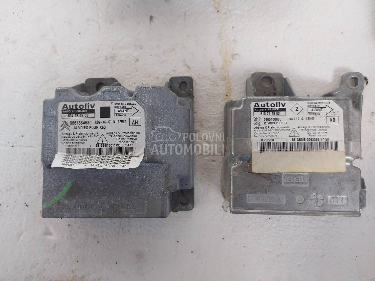 36.ELEKTRONIKA AIRBAG MODULE za Citroen C6 od 2005. do 2010. god. - 9661384680