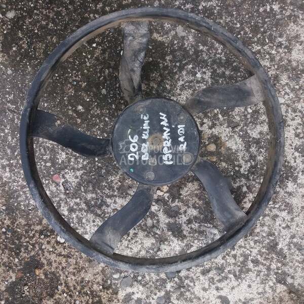 ventilator hladnjaka bez klime za Peugeot 206