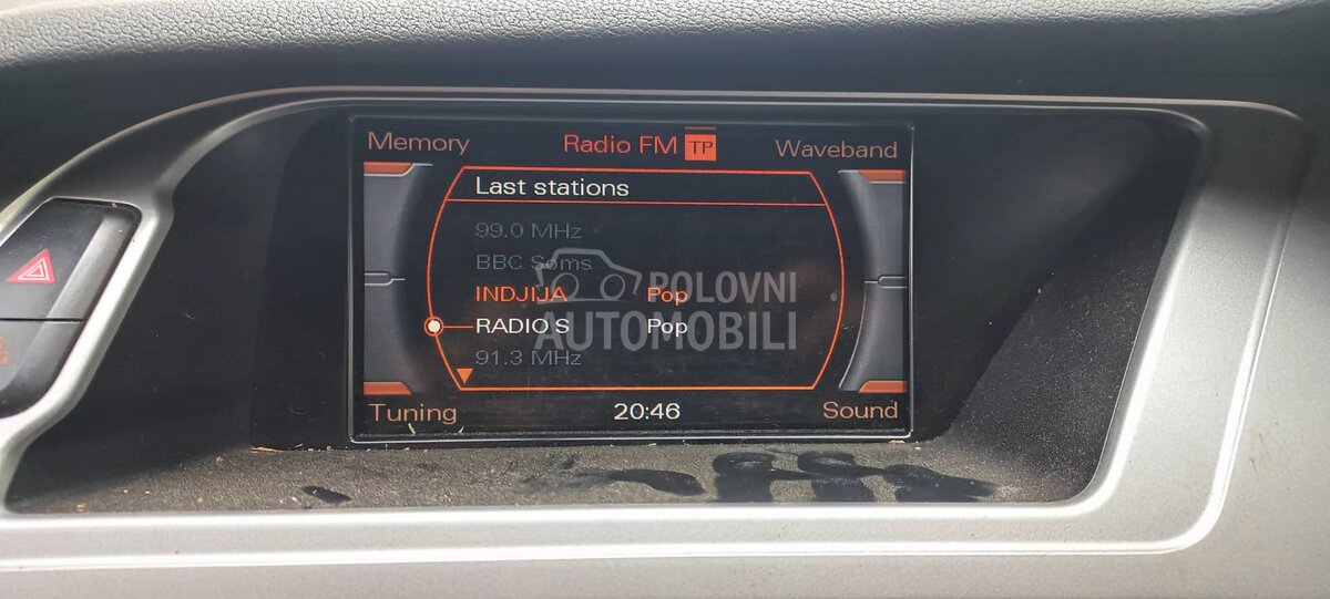 kolor ekran za Audi A4 od 2008. do 2012. god.