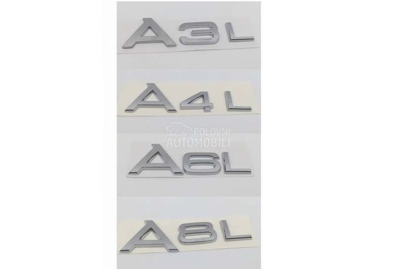 Samolepljiv znak A3 A4 A6 A8L za Audi A3, A4, A6 ...
