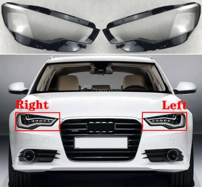 Staklo fara stakla za farove za Audi A6 od 2011. do 2014. god.