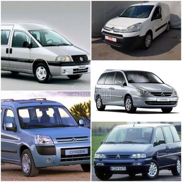 Vrata,stakla,sedišta,felne za Citroen Berlingo, C8, Evasion ... od 1995. do 2014. god.
