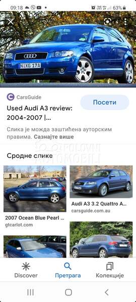 Delovi za Audi A3 od 2003. do 2011. god.