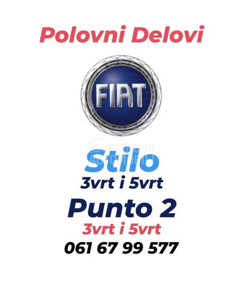 Fiat Punto 1.9 jtd 2004. god. -  kompletan auto u delovima