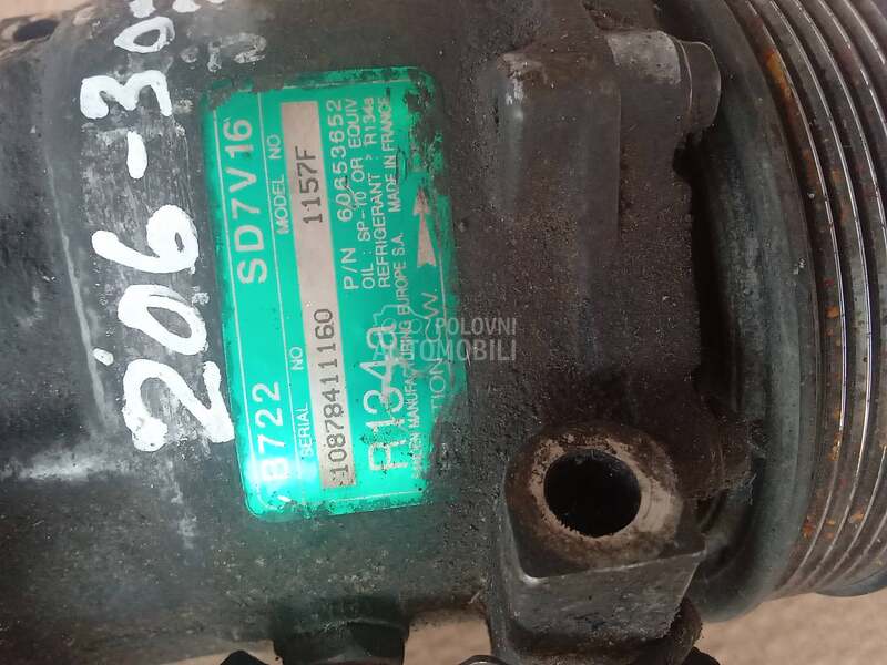 kompresor klime za Peugeot 206, 307, 405 od 2001. do 2004. god.