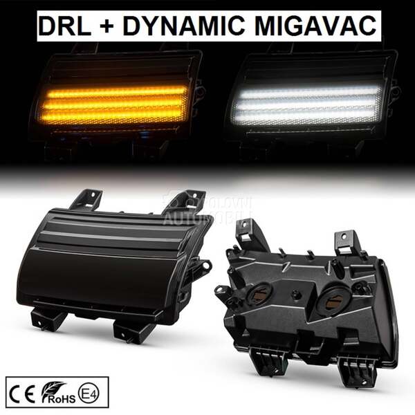 LED BOCNI DYNAMIC MIGAVCI/DRL za Jeep Wrangler, Ostalo