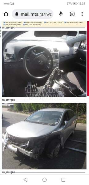 Toyota Avensis d4d -  kompletan auto u delovima