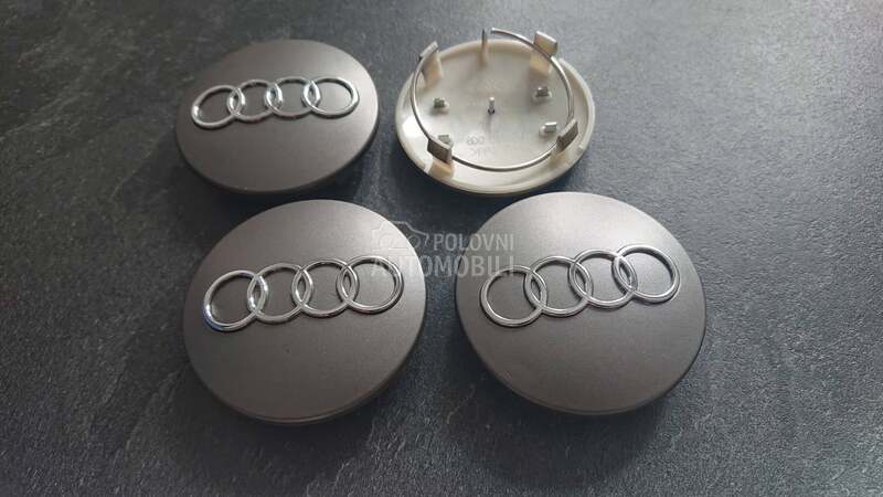 NOVO cepovi za felne 68mm sivi za Audi TT, Coupe, V8 ...
