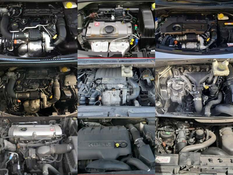 Motor i delovi motora za Citroen Berlingo, C3, C4 Grand Picasso ... od 1995. do 2016. god.