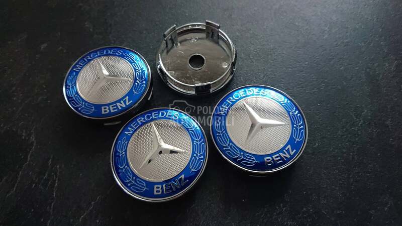 cepovi za felne 60mm PLAVI za Mercedes Benz 190, Vaneo, A 140 ...