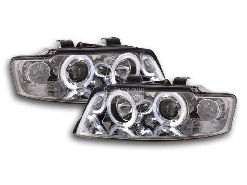 Kristalni farovi Angel Eyes  A za Audi A4, A4 Allroad