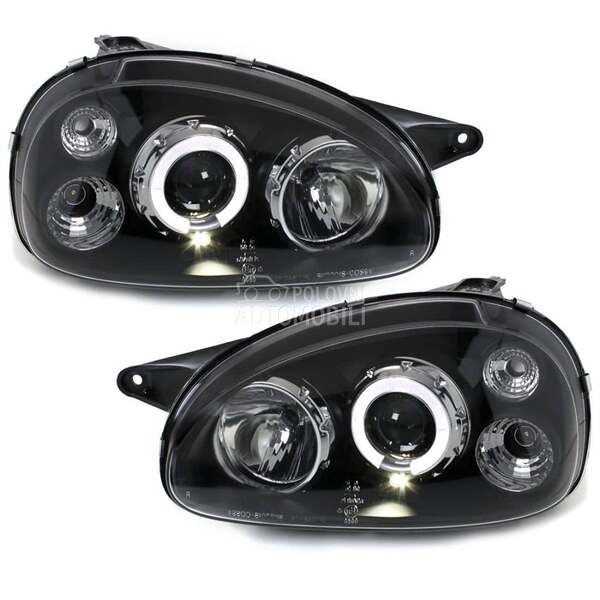 Kristalni farovi Angel Eyes  C za Opel Corsa