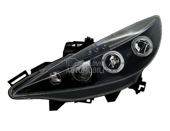 Kristalni farovi Angel Eyes  2 za Peugeot 206, 206 plus, 207