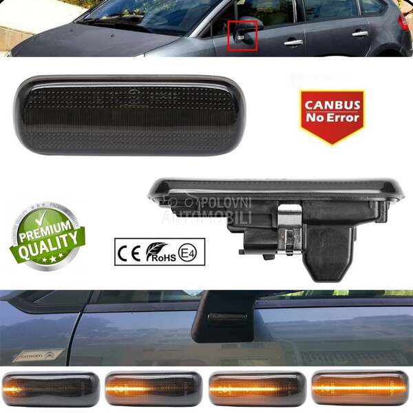 LED BOCNI DYNAMIC MIGAVCI za Citroen C4, C4 Grand Picasso, C4 Picasso ...