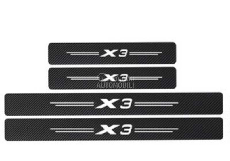 X3 karbon nalepnice pragova za BMW X3, X3 M