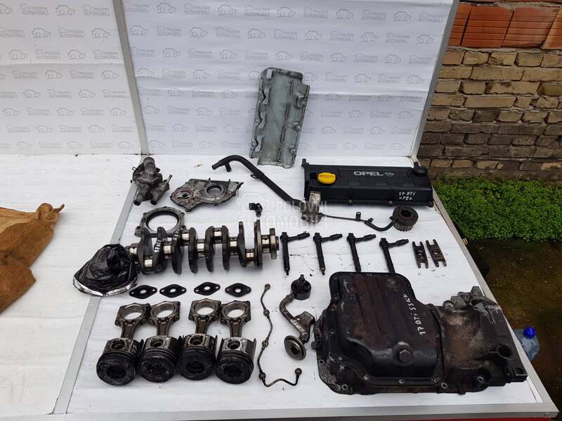 DELOVI MOTORA 17 DTI 55 KV za Opel Campo, Meriva, Astra G ... od 2000. do 2006. god.