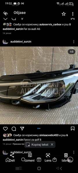 GOLF 8. FARIVI LEVI  I DESNI za Volkswagen Golf 8 od 2020. do 2022. god.