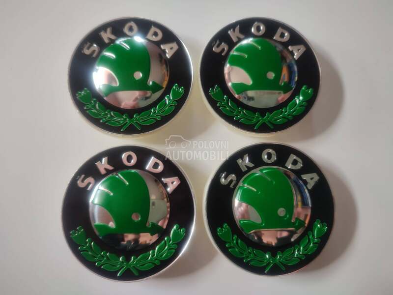Čepovi za alu felne 55mm za Škoda Rapid, Fabia, Felicia ...