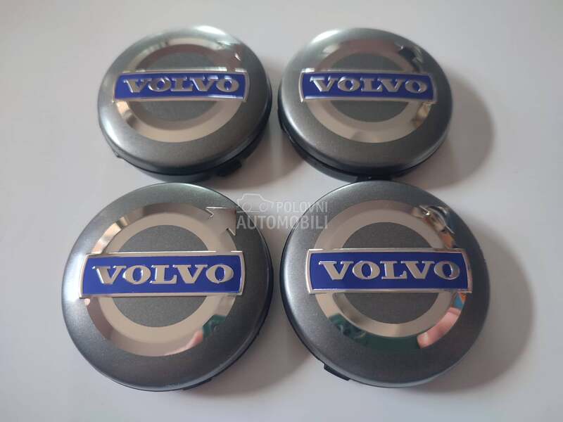 Čepovi za alu felne sivi 64mm za Volvo S40, S60, S70 ...