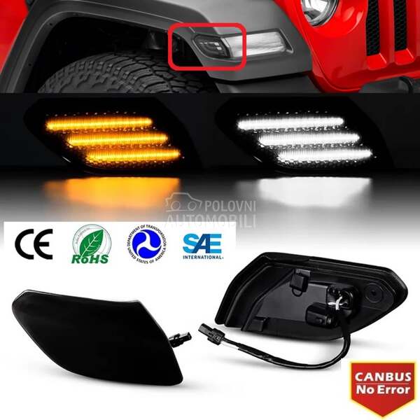 LED BOCNI DYNAMIC MIGAVCI/DRL za Jeep Wrangler, Ostalo