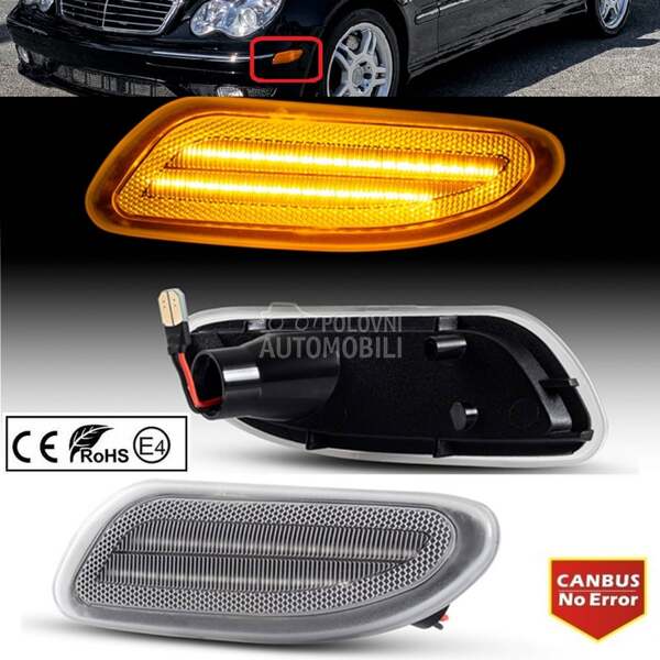LED MARKERI NA BRANIKU 13.607 za Mercedes Benz C 180, C 200, C 220 ...