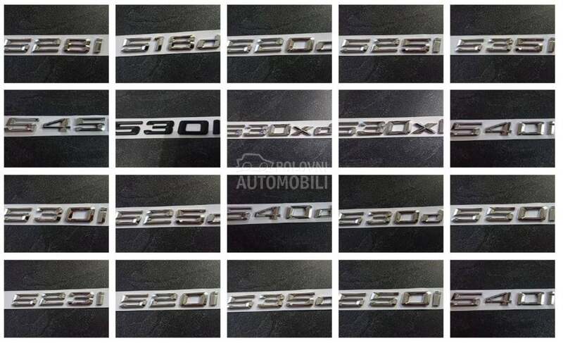 NOVO oznake gepeka za seriju 5 za BMW 518, 520, 523 ...