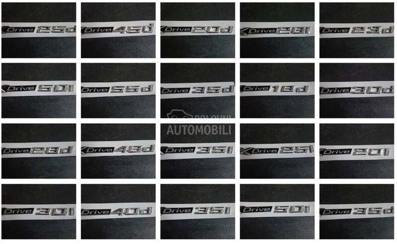 NOVO oznake gepeka Xdrive za BMW X3, X5, X6 ...