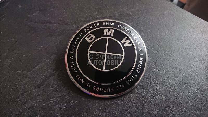 NOV znak 82mm M KITH SKROZ CRN za BMW 125, 750, 2002 ...