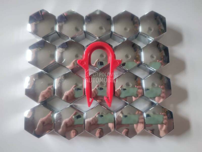 Ukrasne kapice šrafova 22mm hrom  