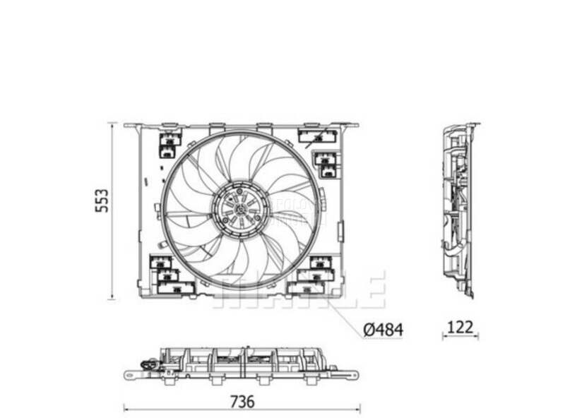 G30 Ventilator za BMW 518, 520, 525 ... od 2016. do 2023. god.