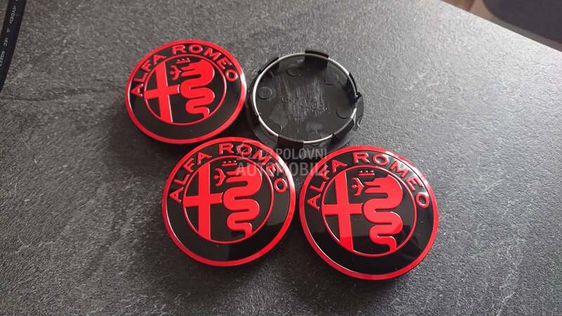 NOVO cepovi felni 50mm CRVENI za Alfa Romeo 33, 75, 90 ...