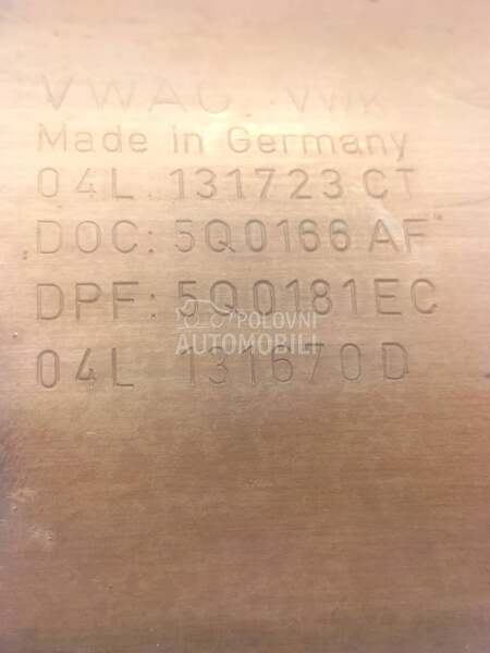 DPF filter 2.0 tdi 190 ks za Škoda Superb