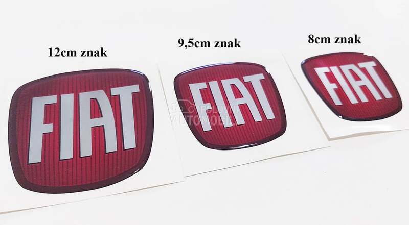 Silikosnki znak stiker za Fiat Ostalo