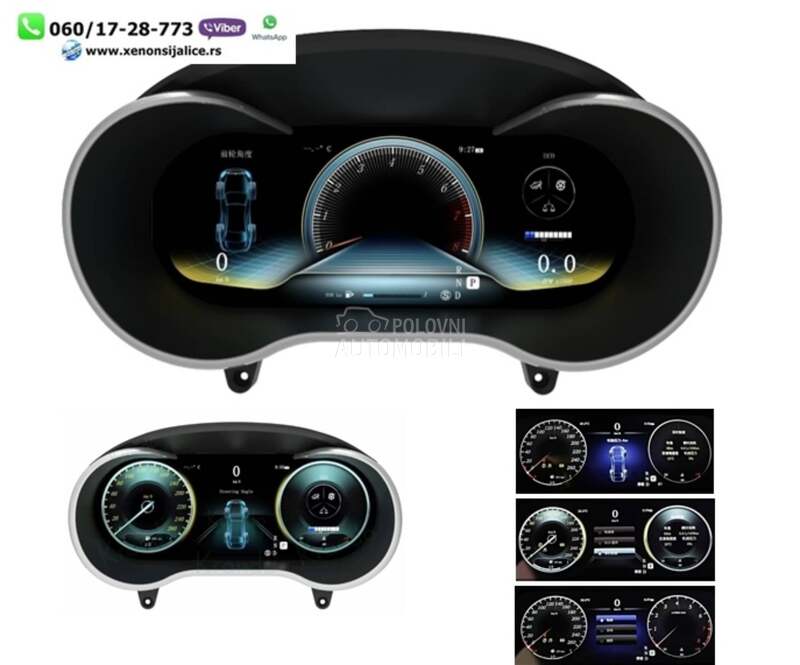 Virtuelna digitalna tabla za Mercedes Benz 190, GLC 220, GLC 250 ...
