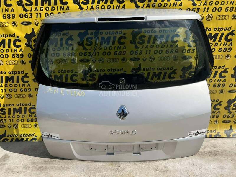 Vrata gepeka siva TED69 za Renault Scenic od 2003. do 2009. god.