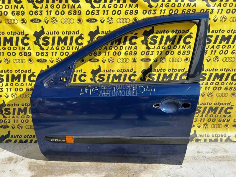 Vrata prednja leva teget TED44 za Renault Laguna od 2000. do 2005. god.