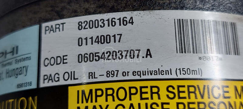 KOMPRESOR KLIME za Renault Megane