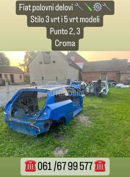 Polovni originalni delovi za Fiat Croma, Punto, Stilo od 2002. do 2010. god.