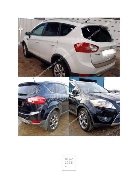 delovi za Ford Kuga od 2008. do 2012. god.