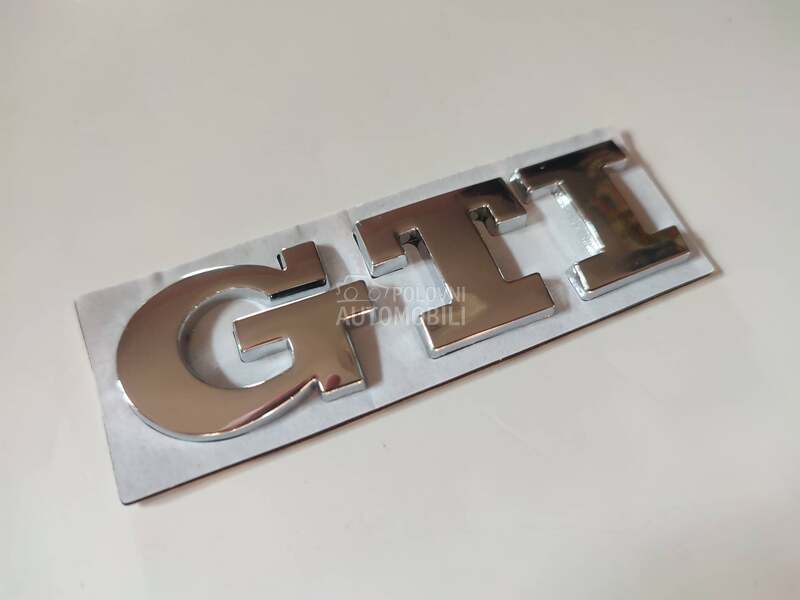 Natpis GTI hrom za Volkswagen Golf, Polo, Scirocco