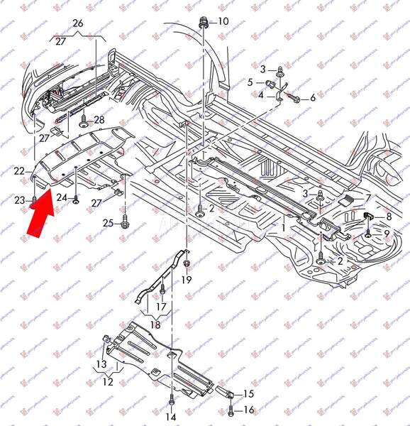 Šuspleh za Audi Q7 od 2006. do 2009. god.
