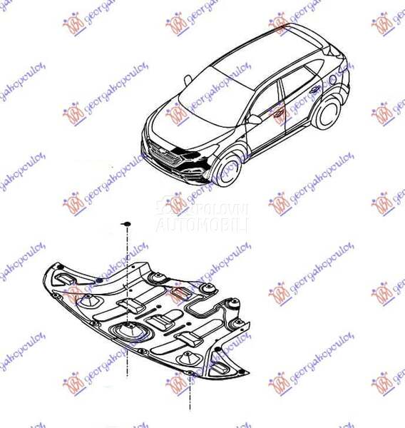 Šuspleh za Hyundai Tucson od 2018. do 2020. god.