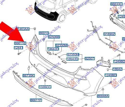 Branik za Hyundai Ostalo od 2017. do 2020. god.