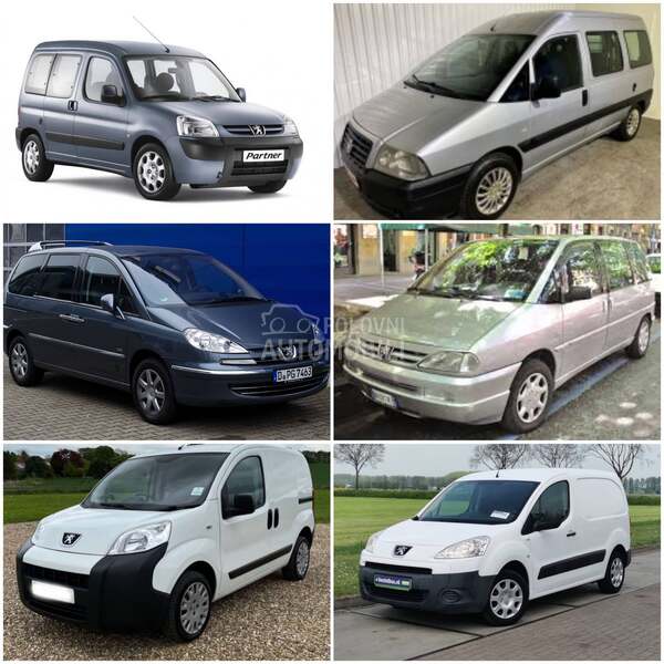 Amortizer,šolja,vakum,račva za Peugeot 806, 807, Bipper ...