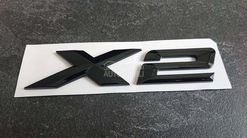 NOVO oznaka X2 SJAJNO CRNA za BMW X2