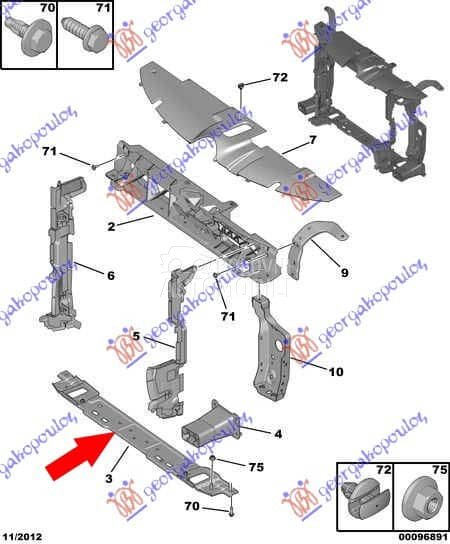 Brava za Fiat Doblo - 9803302680