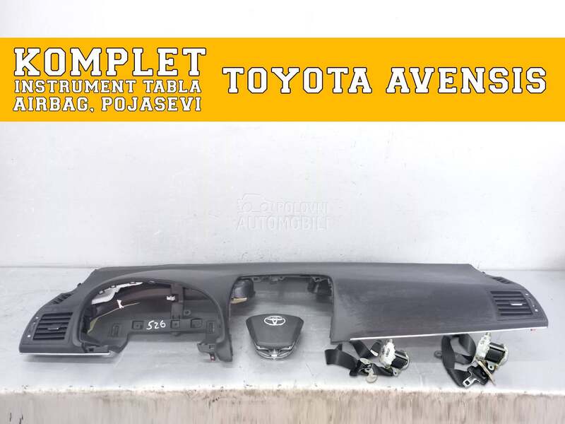 Instrument tabla airbag pojas za Toyota Avensis od 2009. do 2011. god.